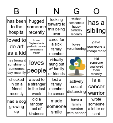 Arizona Cancer Foundation for Children Bingo Card