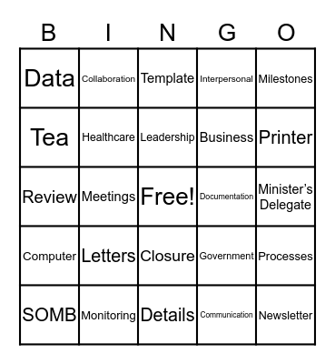 BINGO! Bingo Card