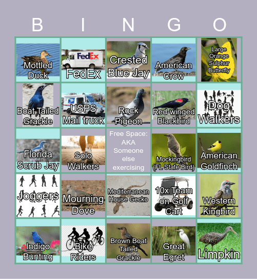 10x Living Bingo - Stay at Home Views Bingo Card