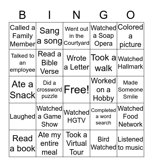 Kokomo Place Bingo Card