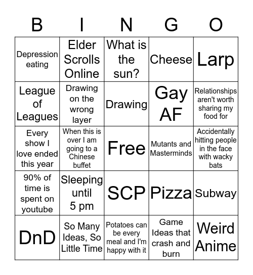 How Similar Are You to Kyler Bingo Card