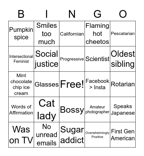 FA Bingo Card