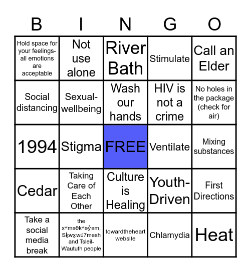 YouthCO/Yuusnewas - Game 2 Bingo Card