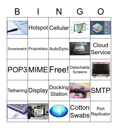 Laptops and other Mobile Devices Bingo Card