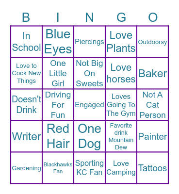 Shelby Lynne Bingo Card