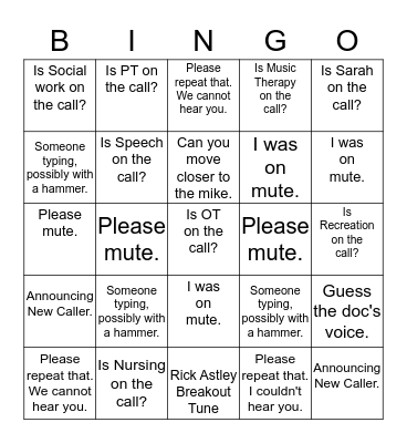 ABI Rounds Bingo Card
