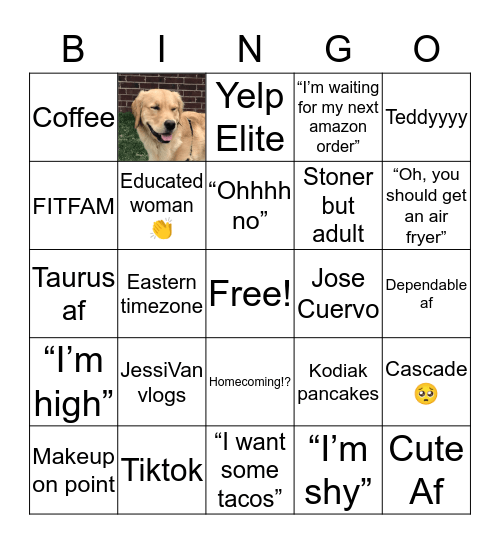 JHing Bingo Card