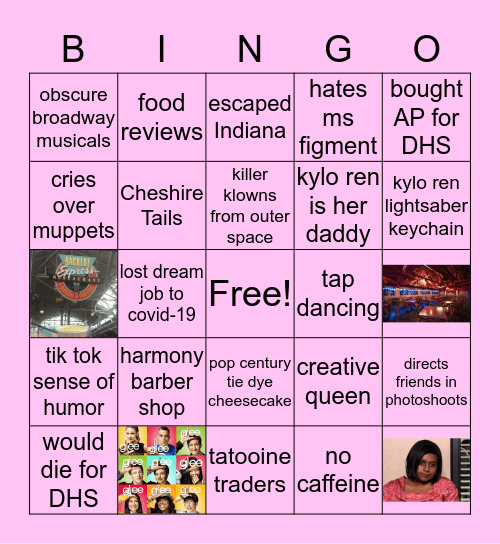 Annalyn Markley Bingo Card