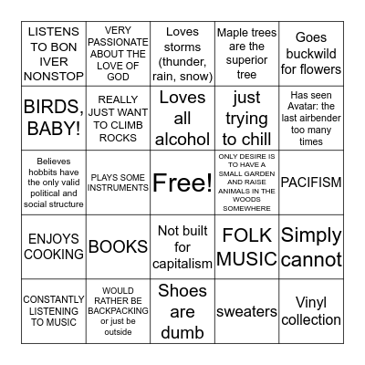 BINGO, BABY! Bingo Card