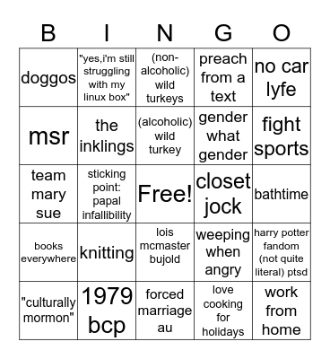 Flourish Bingo Card