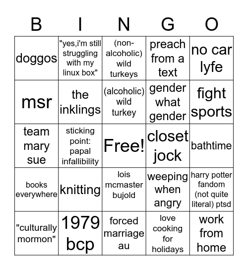 Flourish Bingo Card