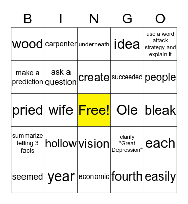 Brad LEGO Bingo Card