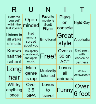 Same Page as Dylan Bingo Card