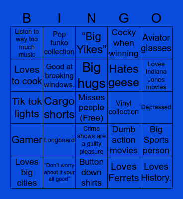 Conner Bingo Card