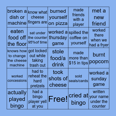 gates bingo😭😭 Bingo Card