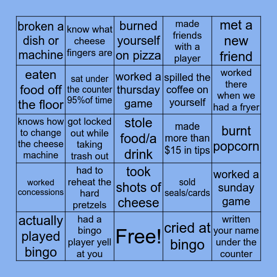 gates bingo😭😭 Bingo Card