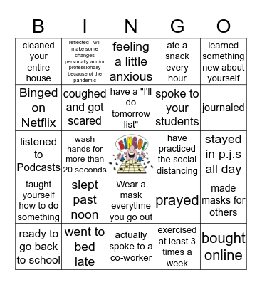Zoom Bingo Card