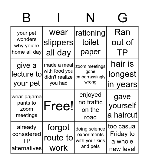 Spatium Bingo Card