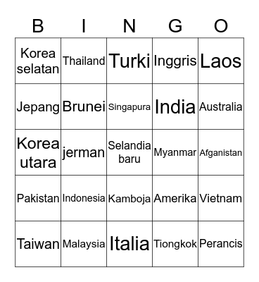 ENA01ASAHI Bingo Card