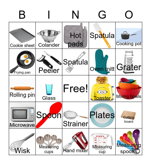 Kitchen Kaboodle Bingo Card