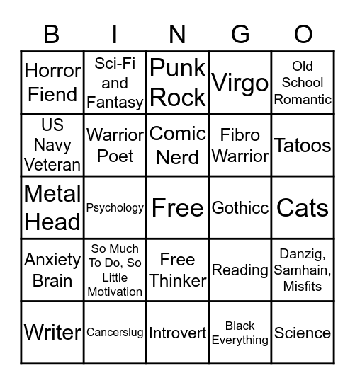 How Similar Are You to Leita? Bingo Card