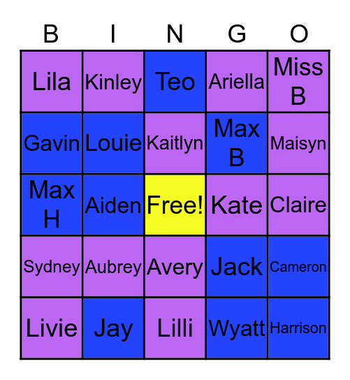 BRODLAND BINGO Card