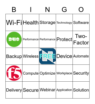 Netsync Webinar Bingo Card