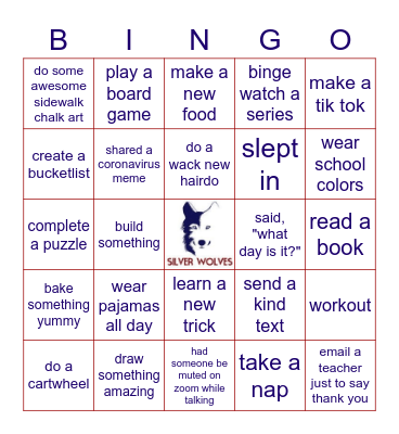 LJH BINGO Card