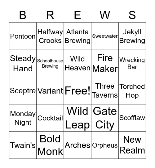 TNDC BEER-INGO Bingo Card