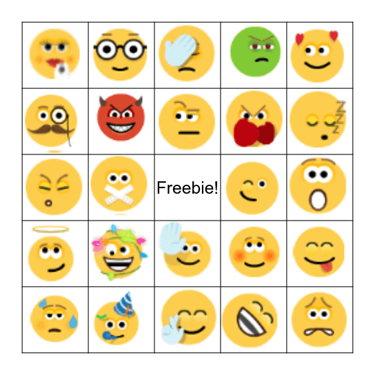 REC Emoji Bingo! Bingo Card