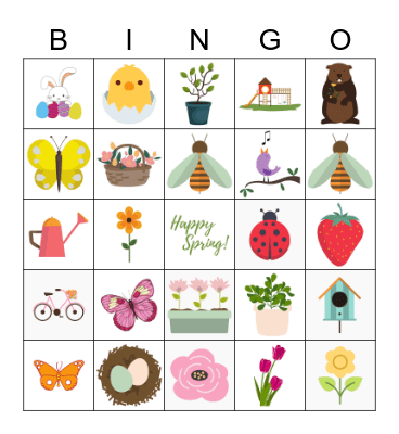 Spring Bingo Card