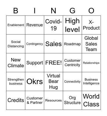 Geo Enterprise Sales April 20' All Hands BINGO Card