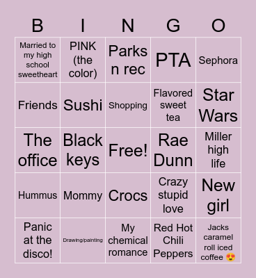 ARE YOU LIKE ME? Bingo Card