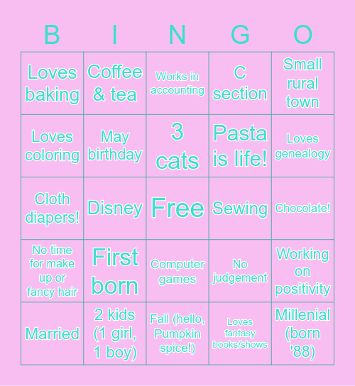 How Similar Are You to Melanie Bingo Card