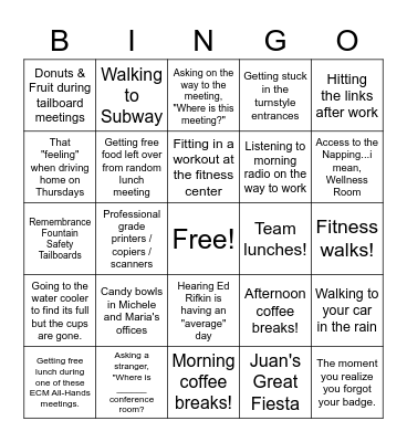ECM BINGO ROUND 2 Bingo Card
