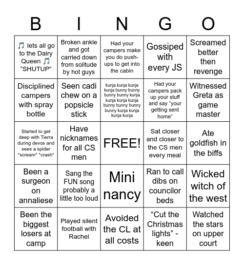 Brother fuckers Bingo Card