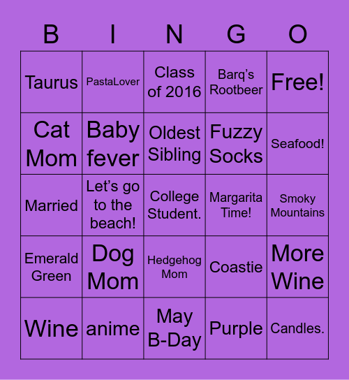 ✨Deanna✨ Bingo Card