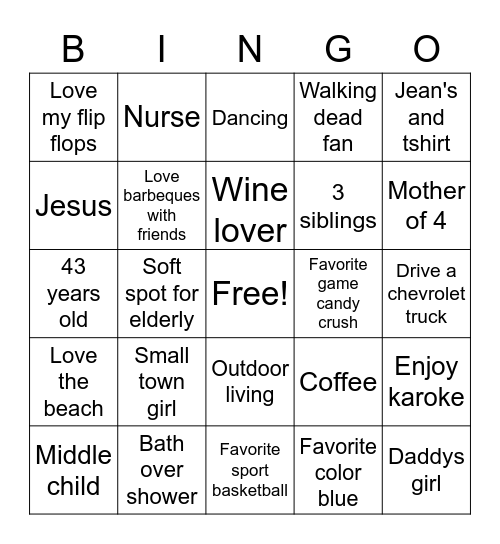 ❤ Sandra ❤ Bingo Card