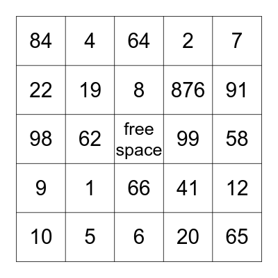 super bingo Card