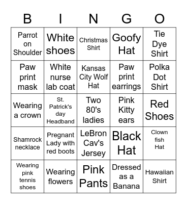 Ferguson Staff BINGO- Can you find all of these people? Bingo Card