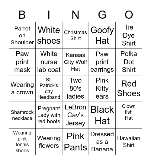 Ferguson Staff BINGO- Can you find all of these people? Bingo Card