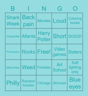 MAUREEN Bingo Card