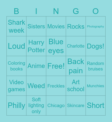M A U R E E N Bingo Card