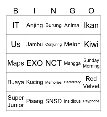 idonghyck Bingo Card