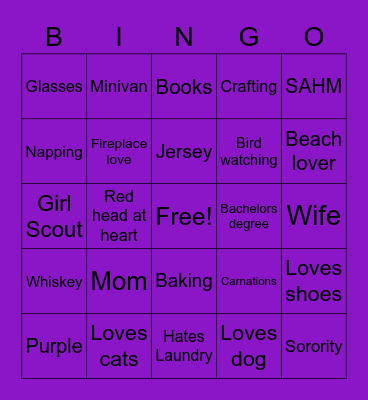 Ultimate Brittany Bingo Card