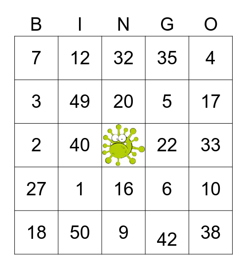 It's Corona Time! Bingo Card