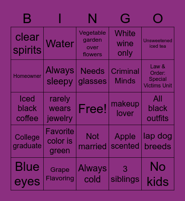 <3 E l y s e <3 Bingo Card
