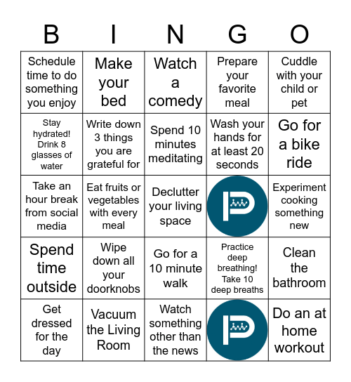Individual Bingo Card