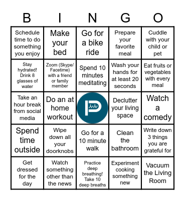 Individual Bingo Card