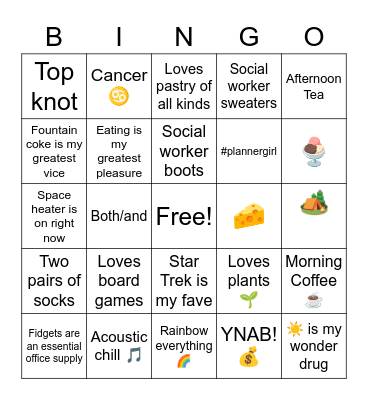 #PrideBoss Bingo Card